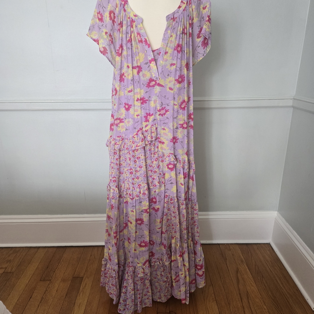 Sundance Lavender Floral Maxi Dress